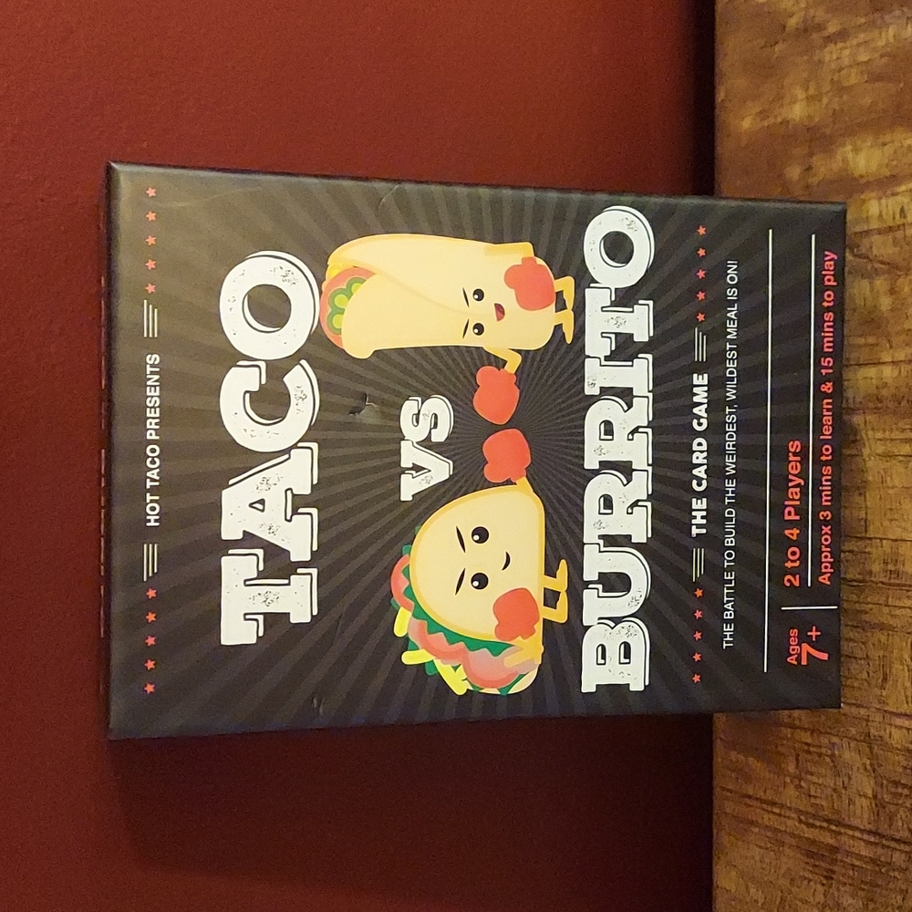 Taco vs Burrito Card Game